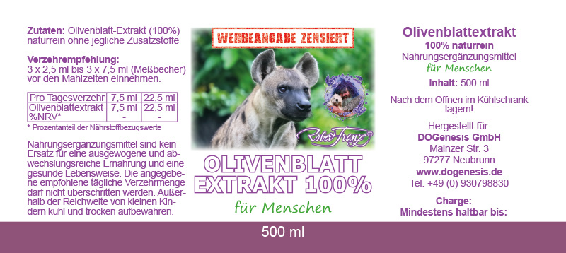 Olivenblattextrakt (flüssig 500 ml)