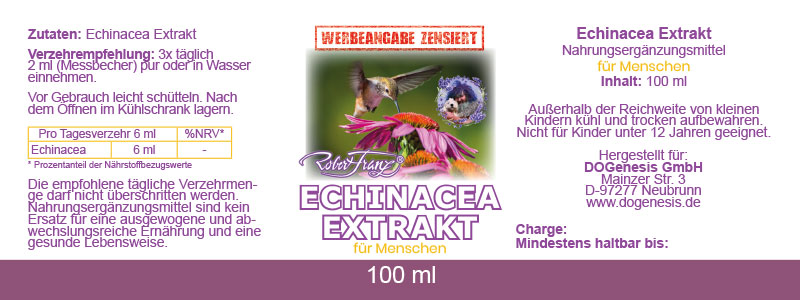 Echinacea Extrakt für Kolibris